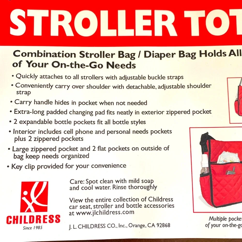 JL CHILDRESS🤎BROWN🤎QUILTED TOTE N STROLL ESSENTIALS DIAPER 🍼BABY🍼BAG 🌟NWT🌟